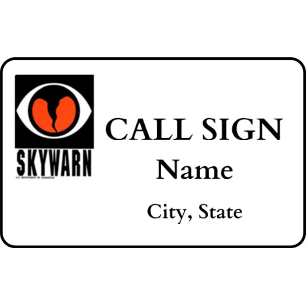 Skywarn Name Badge Thumbnail
