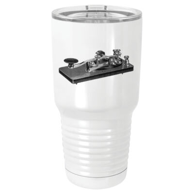 Key - 30 oz. White Vacuum Insulated Tumbler w/Lid Thumbnail