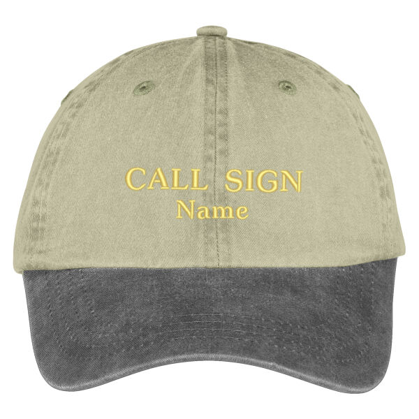 Call and Name -  Two Tone Pigment Dyed Cap Thumbnail