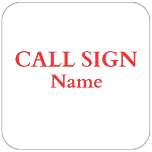 Name and Call Sign - Mouse Pad Thumbnail