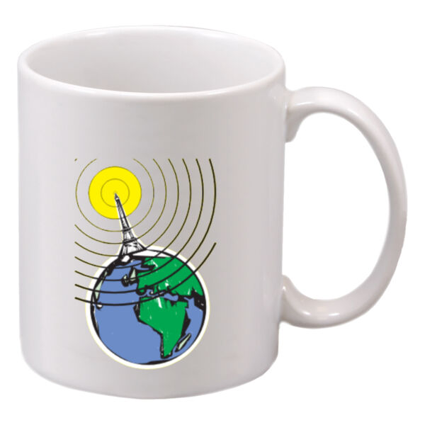 Globe Waves - 11 oz Ceramic Mug Thumbnail