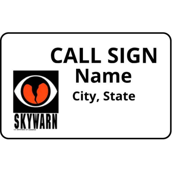 Skywarn Name Badge Thumbnail
