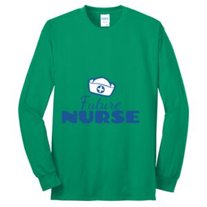 Cotton/Poly Blend Long Sleeve Tee Thumbnail