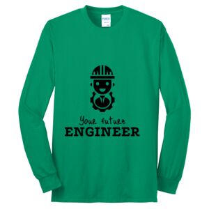Cotton/Poly Blend Long Sleeve Tee Thumbnail