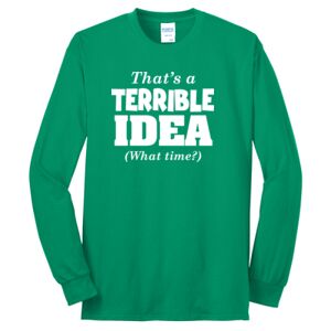 Cotton/Poly Blend Long Sleeve Tee Thumbnail