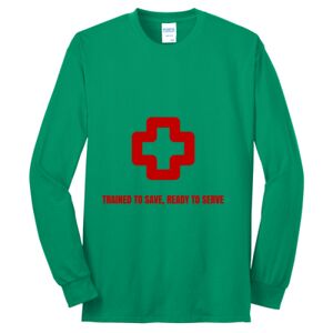 Cotton/Poly Blend Long Sleeve Tee Thumbnail
