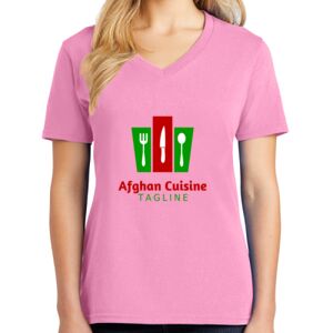Women's Cotton V-Neck Tee Thumbnail