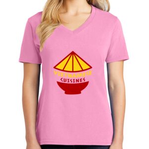 Women's Cotton V-Neck Tee Thumbnail