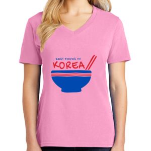 Women's Cotton V-Neck Tee Thumbnail