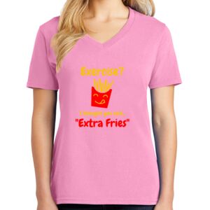 Women's Cotton V-Neck Tee Thumbnail