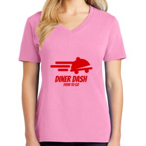 Women's Cotton V-Neck Tee Thumbnail