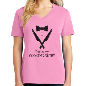 Women's Cotton V-Neck Tee Thumbnail
