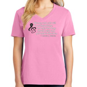 Women's Cotton V-Neck Tee Thumbnail