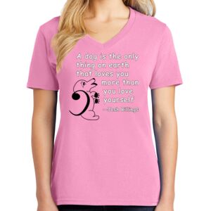 Women's Cotton V-Neck Tee Thumbnail