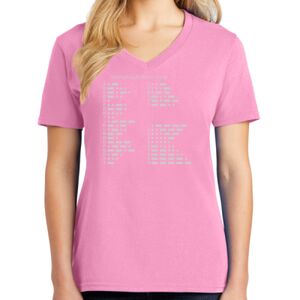 Women's Cotton V-Neck Tee Thumbnail