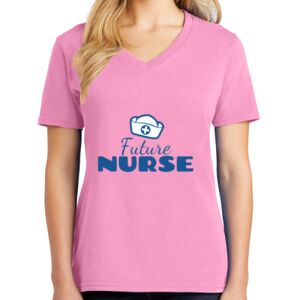 Women's Cotton V-Neck Tee Thumbnail