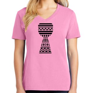 Women's Cotton V-Neck Tee Thumbnail