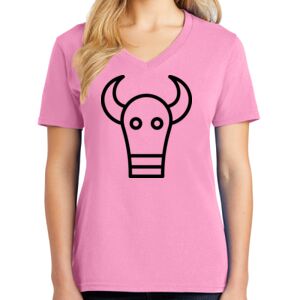 Women's Cotton V-Neck Tee Thumbnail