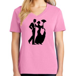 Women's Cotton V-Neck Tee Thumbnail