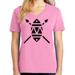 Women's Cotton V-Neck Tee Thumbnail