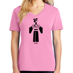 Women's Cotton V-Neck Tee Thumbnail