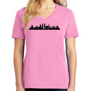 Women's Cotton V-Neck Tee Thumbnail
