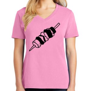 Women's Cotton V-Neck Tee Thumbnail
