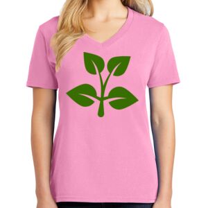 Women's Cotton V-Neck Tee Thumbnail