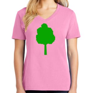 Women's Cotton V-Neck Tee Thumbnail