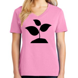 Women's Cotton V-Neck Tee Thumbnail