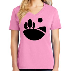 Women's Cotton V-Neck Tee Thumbnail