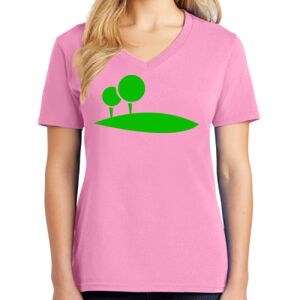 Women's Cotton V-Neck Tee Thumbnail