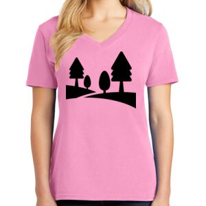 Women's Cotton V-Neck Tee Thumbnail