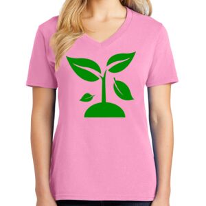 Women's Cotton V-Neck Tee Thumbnail