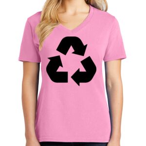 Women's Cotton V-Neck Tee Thumbnail