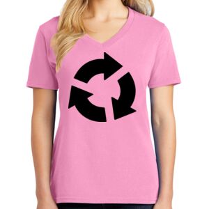 Women's Cotton V-Neck Tee Thumbnail