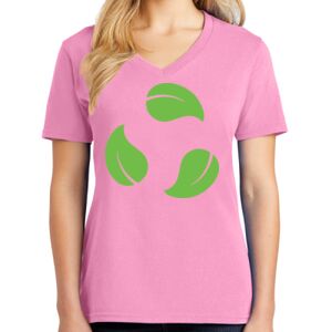 Women's Cotton V-Neck Tee Thumbnail