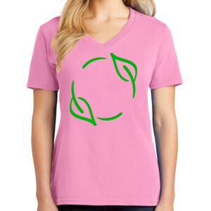 Women's Cotton V-Neck Tee Thumbnail