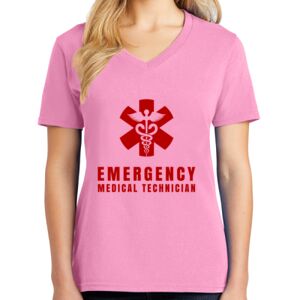Women's Cotton V-Neck Tee Thumbnail