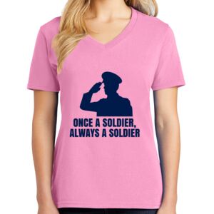 Women's Cotton V-Neck Tee Thumbnail
