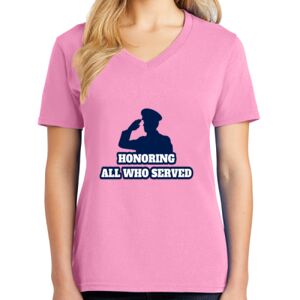Women's Cotton V-Neck Tee Thumbnail