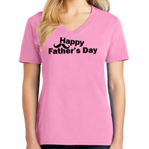 Women's Cotton V-Neck Tee Thumbnail