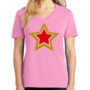 Women's Cotton V-Neck Tee Thumbnail