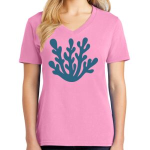 Women's Cotton V-Neck Tee Thumbnail