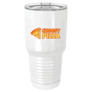  30 oz. White Vacuum Insulated Tumbler w/Lid  Thumbnail