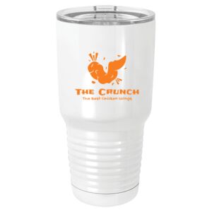  30 oz. White Vacuum Insulated Tumbler w/Lid  Thumbnail
