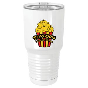  30 oz. White Vacuum Insulated Tumbler w/Lid  Thumbnail