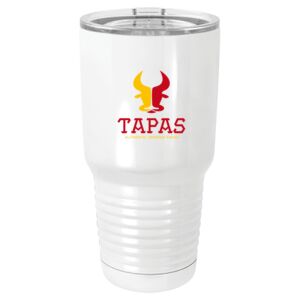  30 oz. White Vacuum Insulated Tumbler w/Lid  Thumbnail