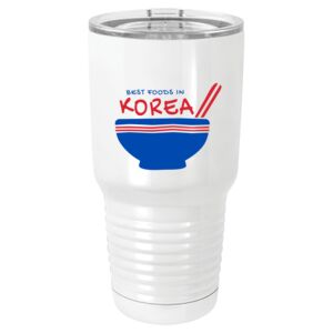  30 oz. White Vacuum Insulated Tumbler w/Lid  Thumbnail