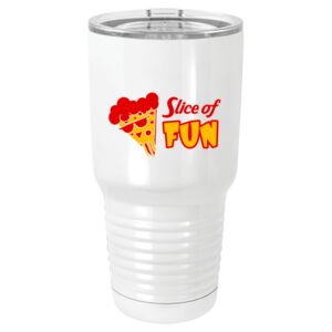  30 oz. White Vacuum Insulated Tumbler w/Lid  Thumbnail